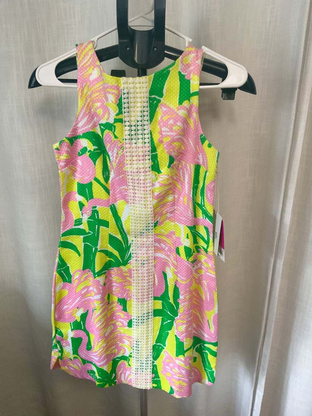 Lilly Pulitzer Fan Dance Shift Dress Women’s NWT Size 2 Flamingo